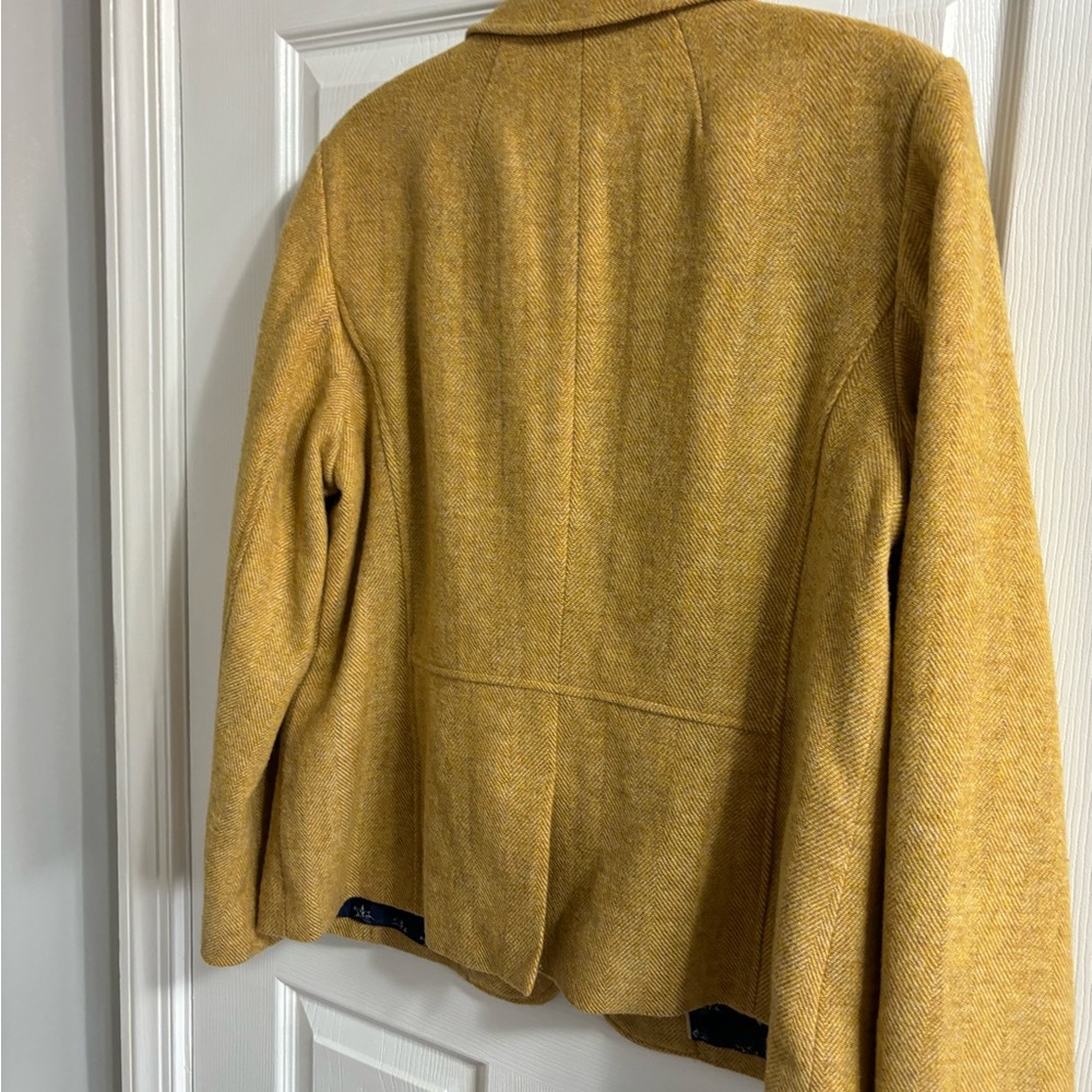 Talbots Blazer size 14 mustard color.